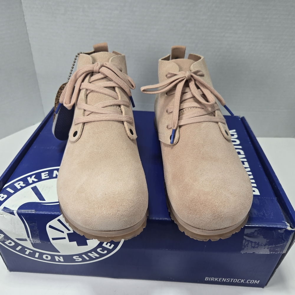 Birkenstock Women's Dundee Plus Rose Pink Suede Shoes Size EU 38 Narrow US 7-7.5 - Picture 4 of 10